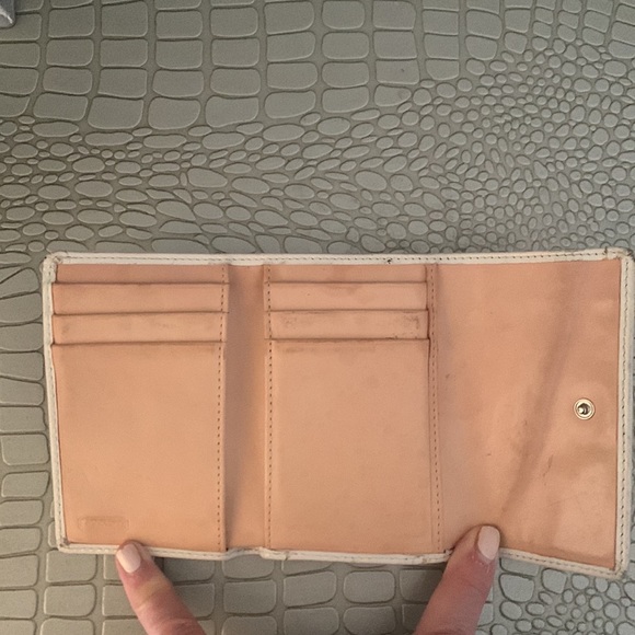 COACH Bees And Flowers Appliqué Burlap And Leather Vintage Wallet - Picture 6 of 8